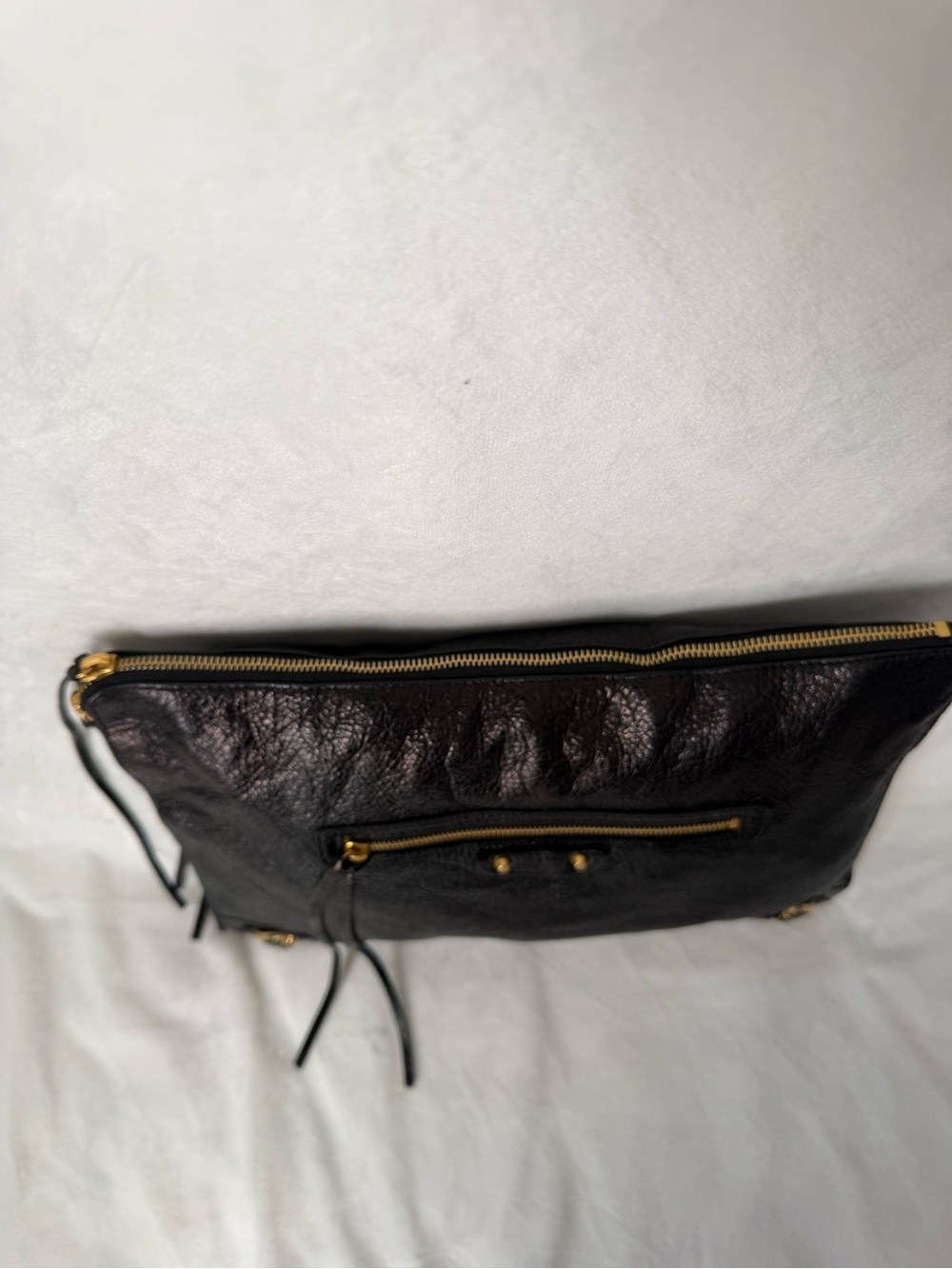 Balenciaga 2015 Lambskin Motocross Large Flat Clutch Bag - Picture 3 of 10